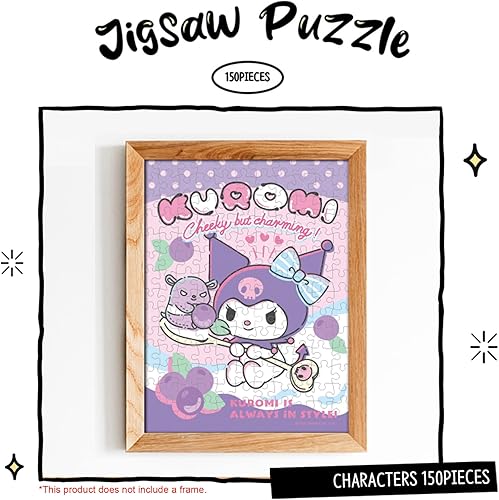 Miniatura 7 de Rompecabezas Cinnamoroll de 150 piezas  Juegos para la vinculación familiar, aumentar las habilidades cognitivas y aliviar el estrés  Personajes