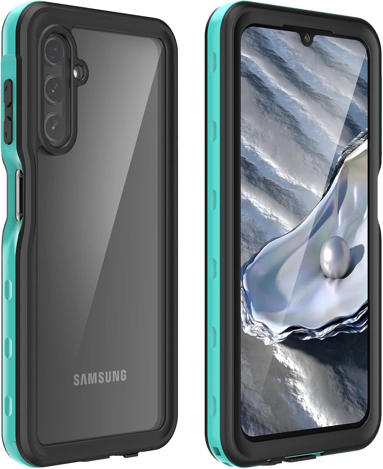 Waterproof Case for Samsung Galaxy A14 5G, Fully Sealed Underwater IP68 Waterproof Shockproof Dustproof Full-Body Protective Clear Cover Built-in Screen Protector for Samsung Galaxy A14 5G (Black)