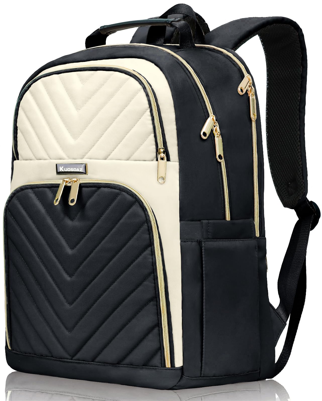 Zaino da donna, zaino per la scuola per ragazze adolescenti, zaino per computer portatile da 15,6 pollici, elegante e carino, per insegnanti, studenti, università, con porta di ricarica USB