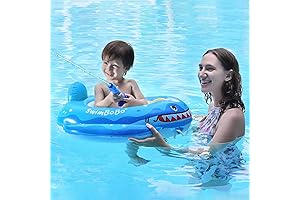 Swimbobo Kids' Summer Outdoor Pool Floats Shark Lounge Ride-On
