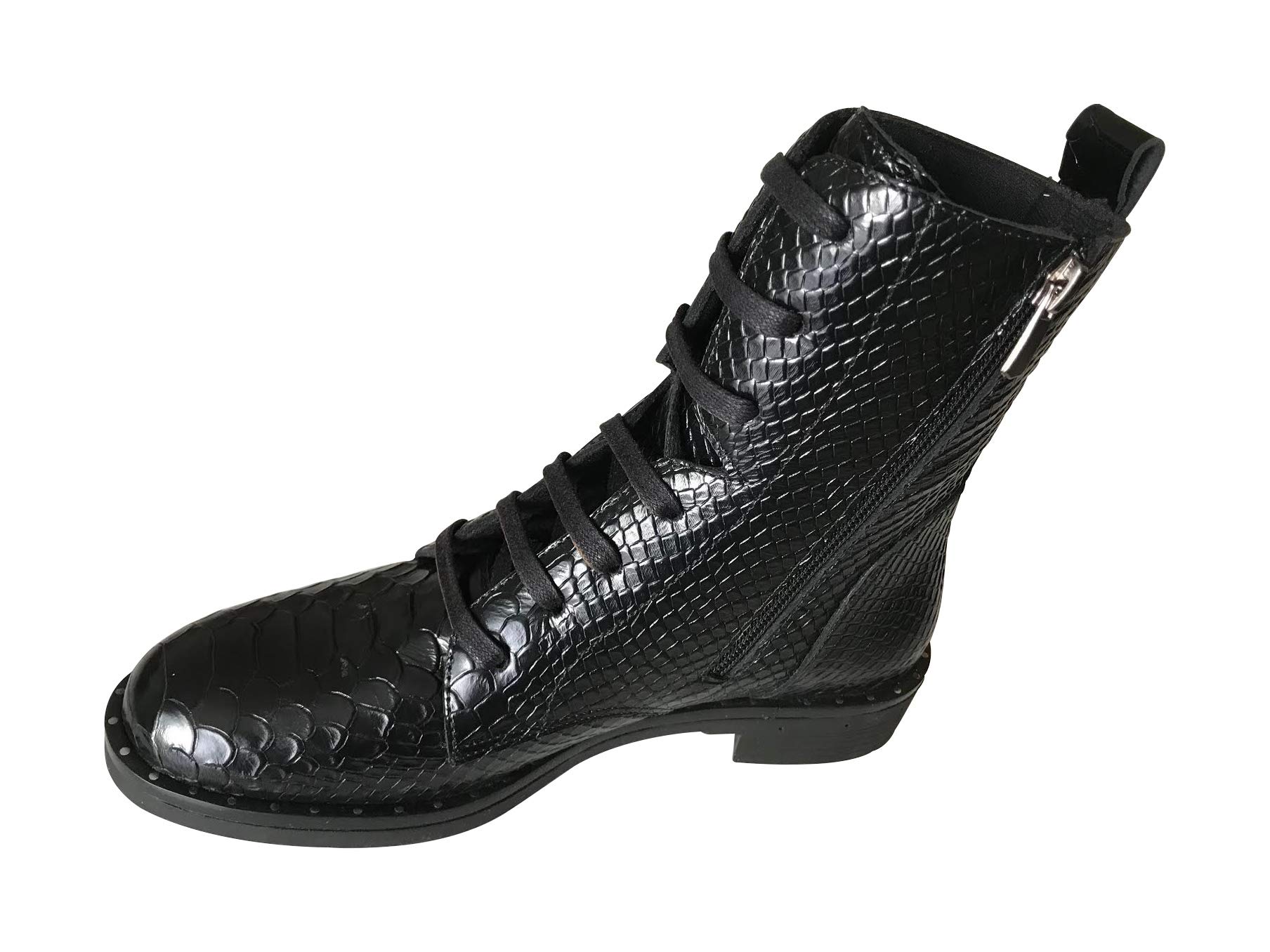 Rangers Ivanna cuir noir python idéales pour look urbain - 5