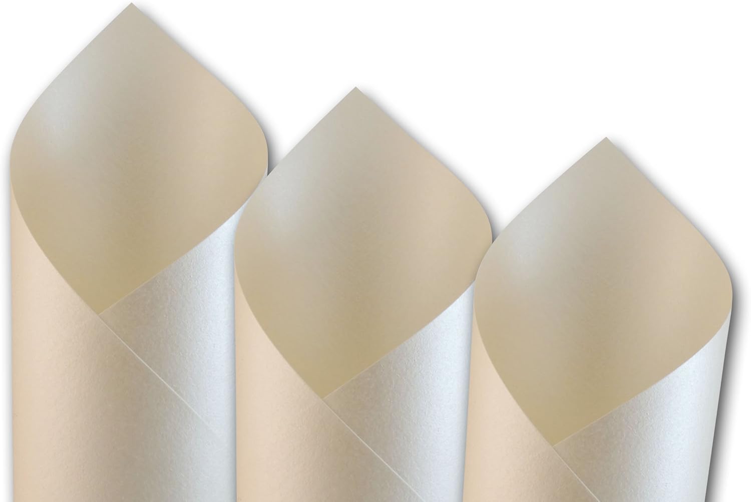 Shimmery Metallic Paper 50 Pack - 81# Text - Double Sided Metallic - Great for Specialty Prints, Belly Bands, Holiday Cards, At Home Printing, Paper Flowers, and more! (Quartz)