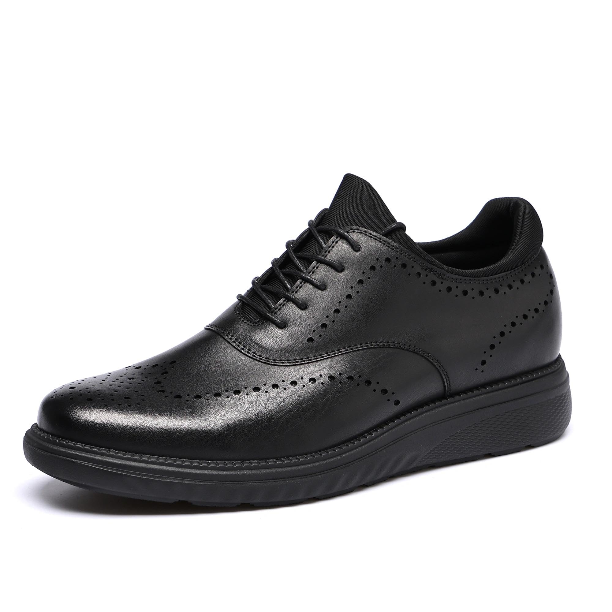DECARSDZ Mens Dress Casual Oxfords Shoes Lace-up Fashion Shoes Brogue Shoes for Men