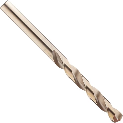 Chicago Latrobe 520 Cobalt Steel Long Length Drill Bit, Gold Oxide Coated, Round