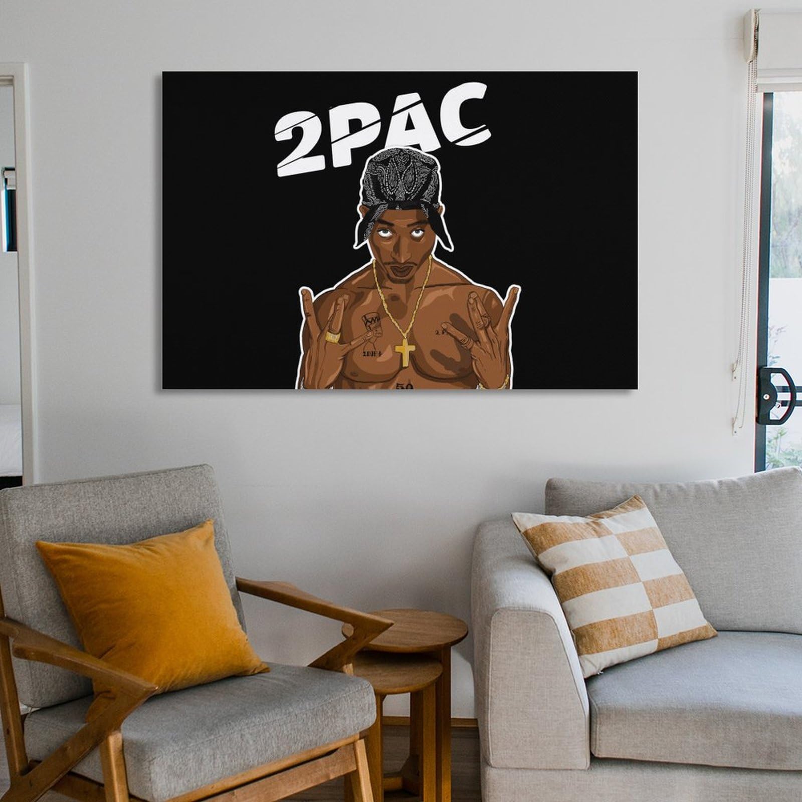 Amazon.co.jp: 2PAC Tupac ポスター アートパネル 装飾画 アート 