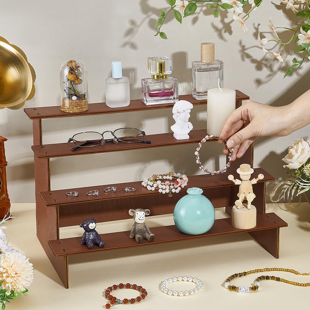 Peacoblue Présentoir à Cupcakes à 4 étages En Bois De Couleur