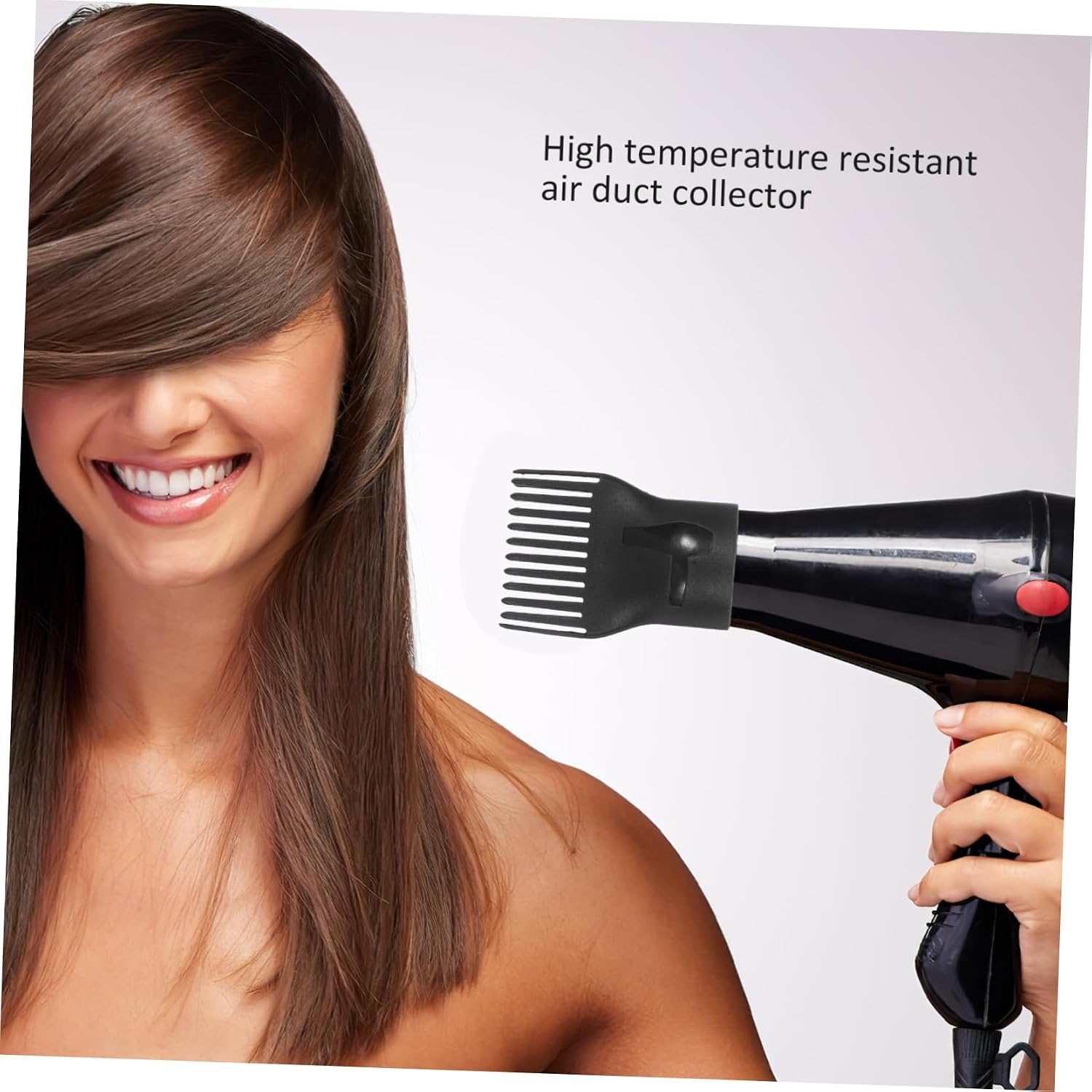 10pcs Hair Dryer Comb Attachment High Temperature Resistant Diffuser for Even Volume and Reduced Frizz Compatible with Hair Dryers