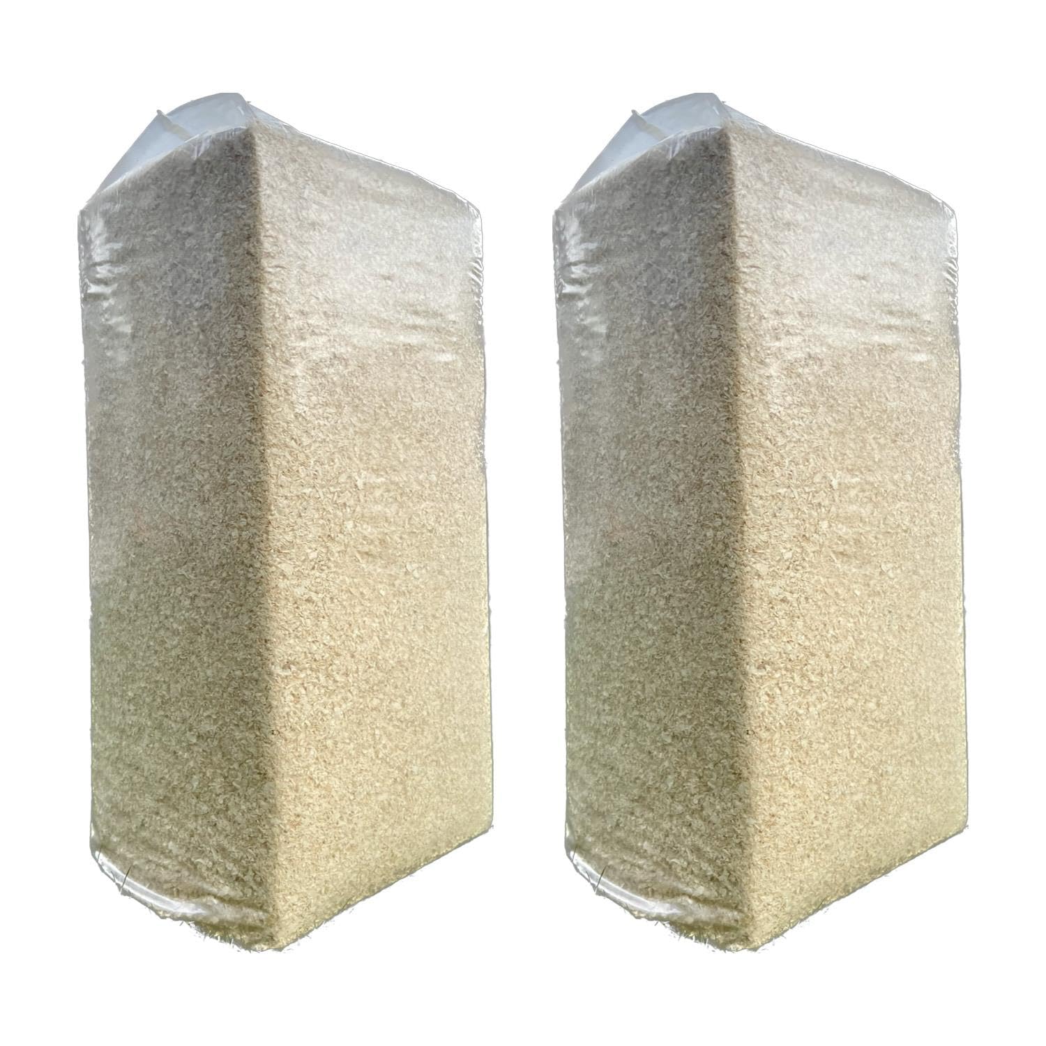 Warma 20kg Large Bale Wood Shavings Animal Bedding - UK Wood Substrate Dust Extracted - Suitable for Hamster Rabbit Mice Gerbils Guinea Pig Small Animals Nesting & Burrowing - 2 x 20kg Large Bales