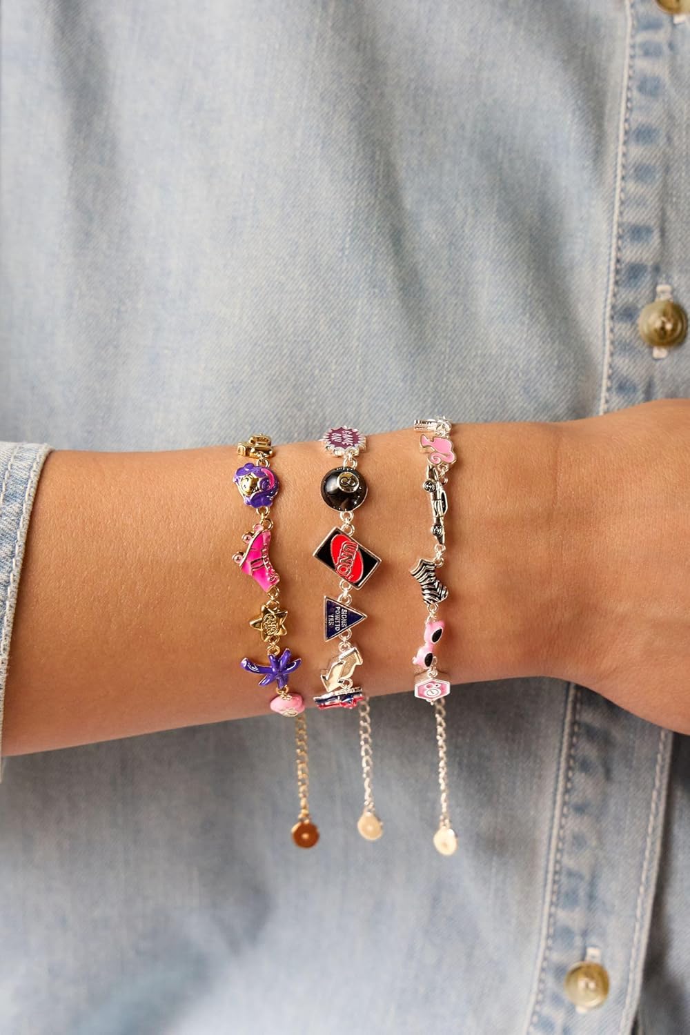 Alex and Ani Mattel® 80th Bracelet - Collectible Enamel Charms, Adjustable Fit, Nickel-Free - Image 8