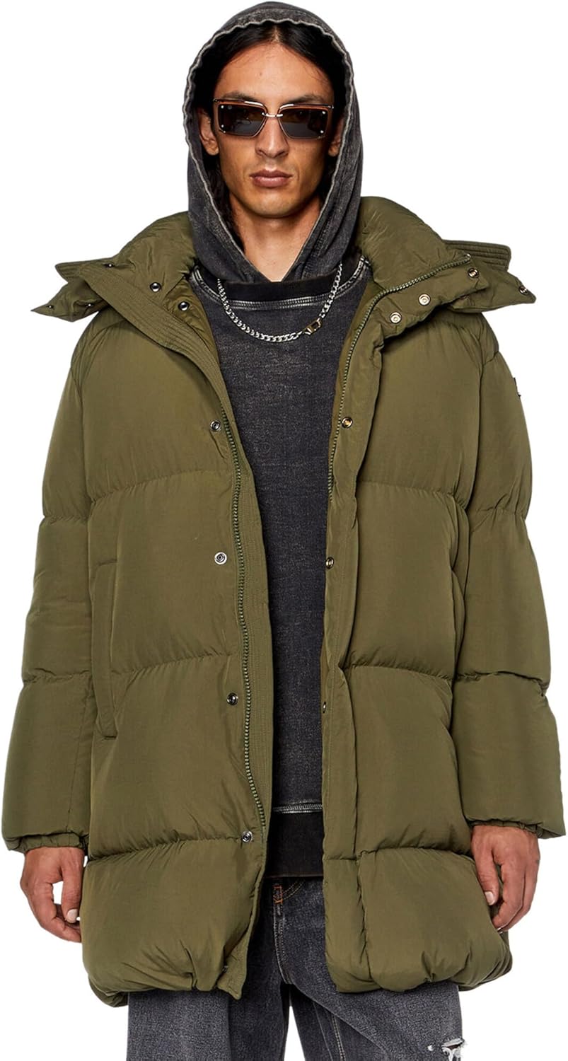 DIESEL 00s アーカイブ ダウンコート 撥水/防風/上質ダウン】ツイルステンカラーダウンコート(ダウン