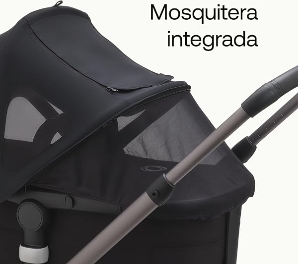 Bugaboo Capota ventilada Fox y Cameleon, extensible para una protección adicional y una protección solar óptima, repelente al agua, Misty Grey - 4
