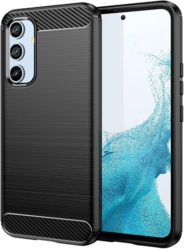Miniatura 6 de Funda de teléfono para Galaxy A54 5G, Samsung A54 5G, funda de fibra de carbono a prueba de golpes, resistente a los arañazos, TPU suave, funda