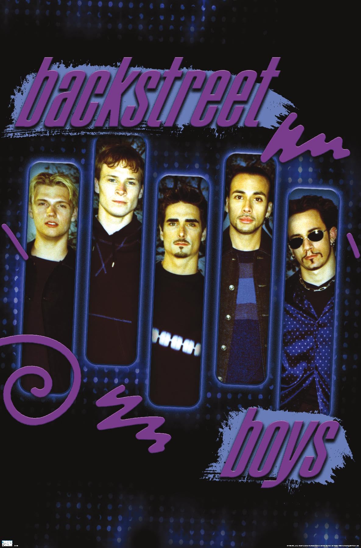 Amazon.com: Backstreet Boys - Purple Panels Wall Poster, 34L