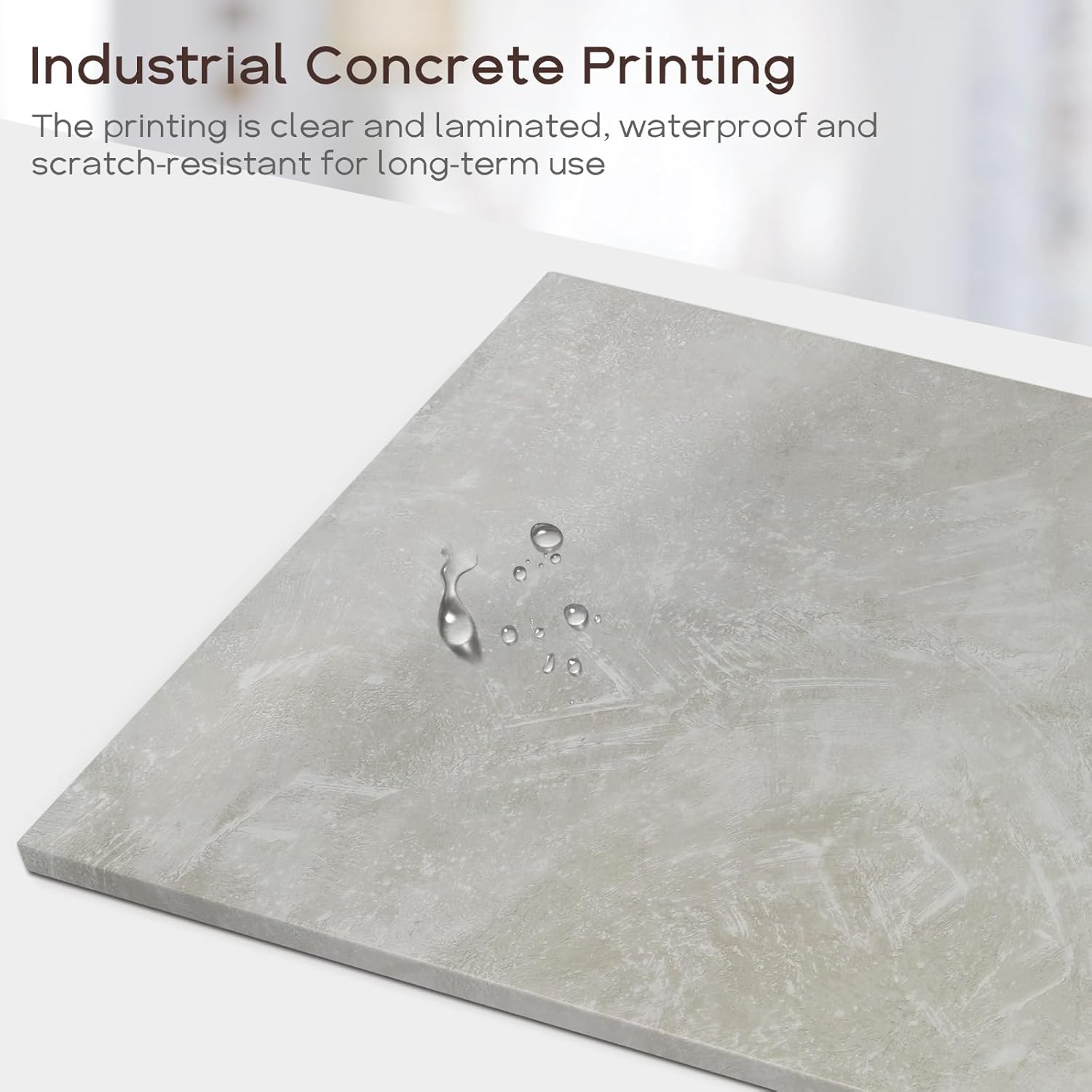 Dry Erase Board for Wall, 28'' x 20'' Decorative Magnetic Magnet Board, White Board, Display Board for Home & Office Decor - Concrete