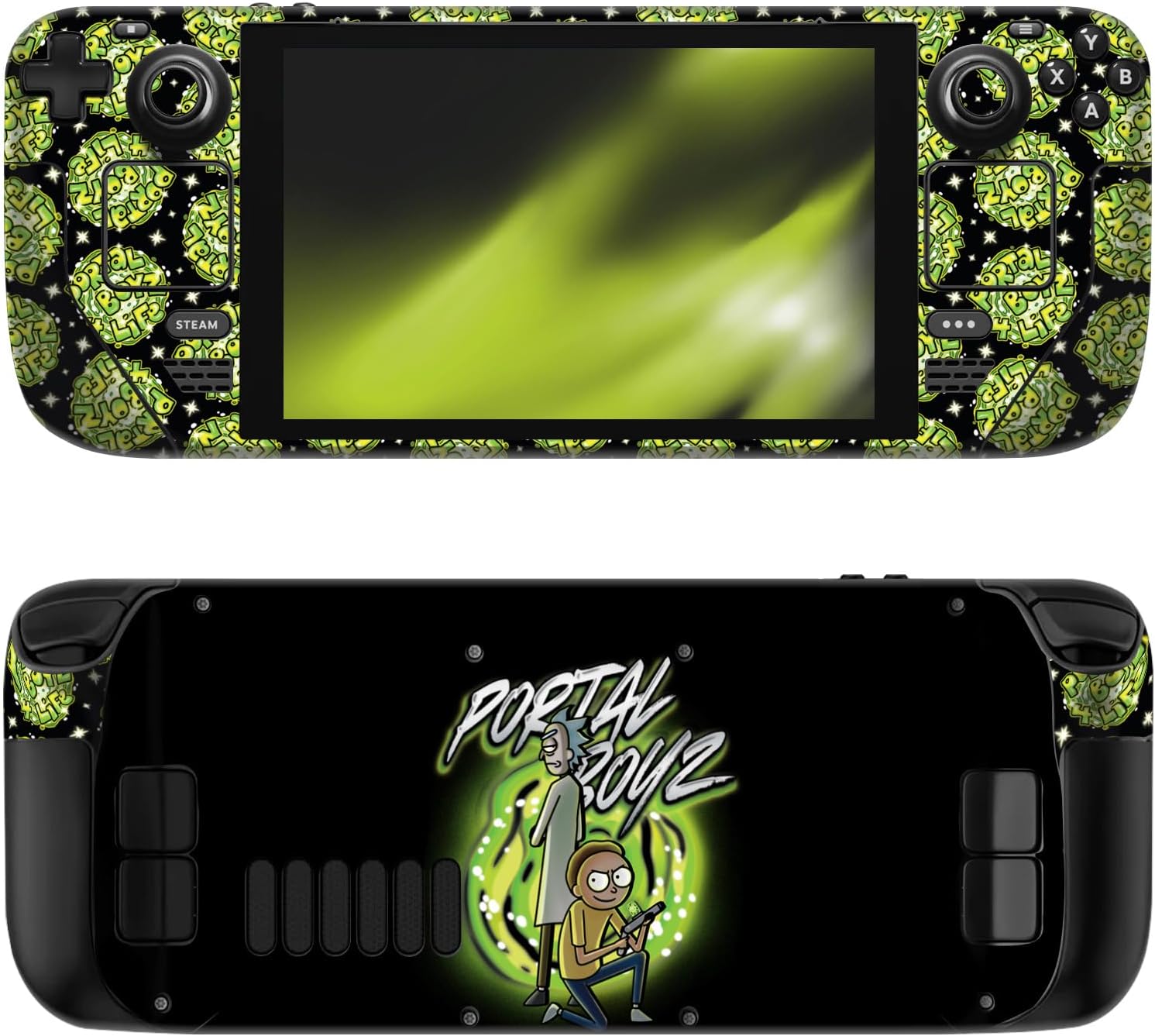 Head Case Designs Officially Licensed Rick and Morty The Space Cruiser Graphics Vinyl Sticker Skin Decal Cover Compatible with Steam Deck