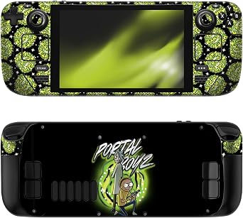 Head Case Designs Officially Licensed Rick and Morty Portal Boyz Graphics Vinyl Sticker Skin Decal Cover Compatible with Steam Deck