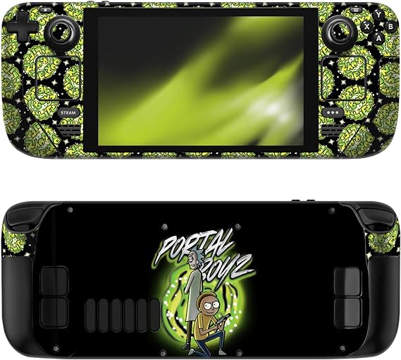 Head Case Designs Officially Licensed Rick and Morty Portal Boyz Graphics Vinyl Sticker Skin Decal Cover Compatible with Steam Deck