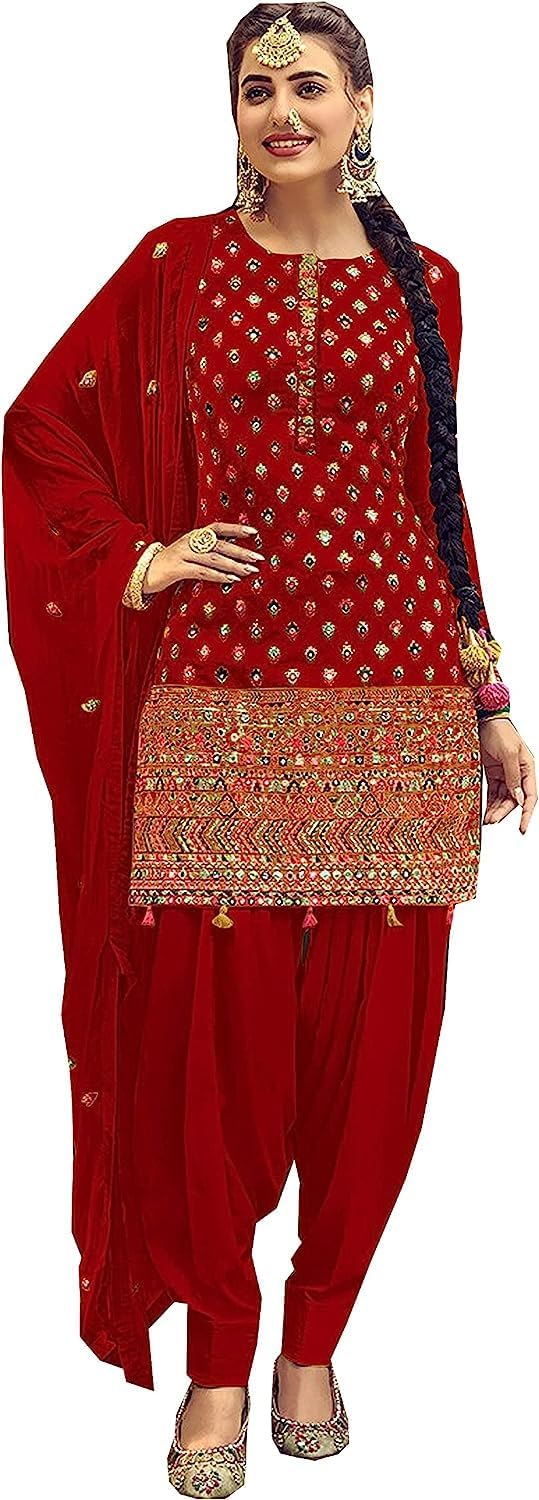 Ready to Wear Indian Pakistani Ethnic Wear Designer Punjabi Patiala Suit Salwar Kameez for Women