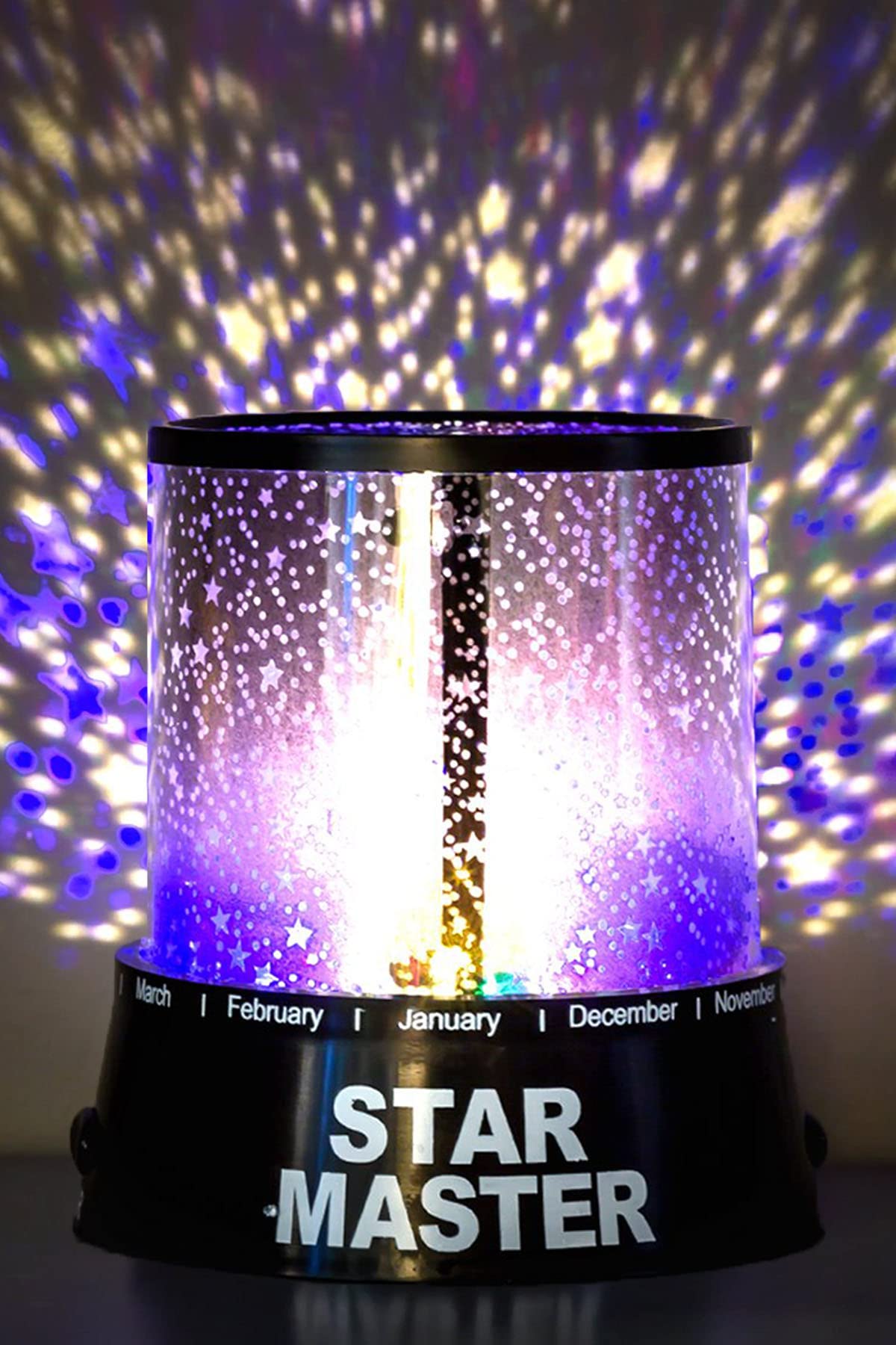 Mobee Star Master Pilli Projeksiyonlu Led Yıldızlı Renkli Gece Lambası Bebek Odası Lamba Uzay