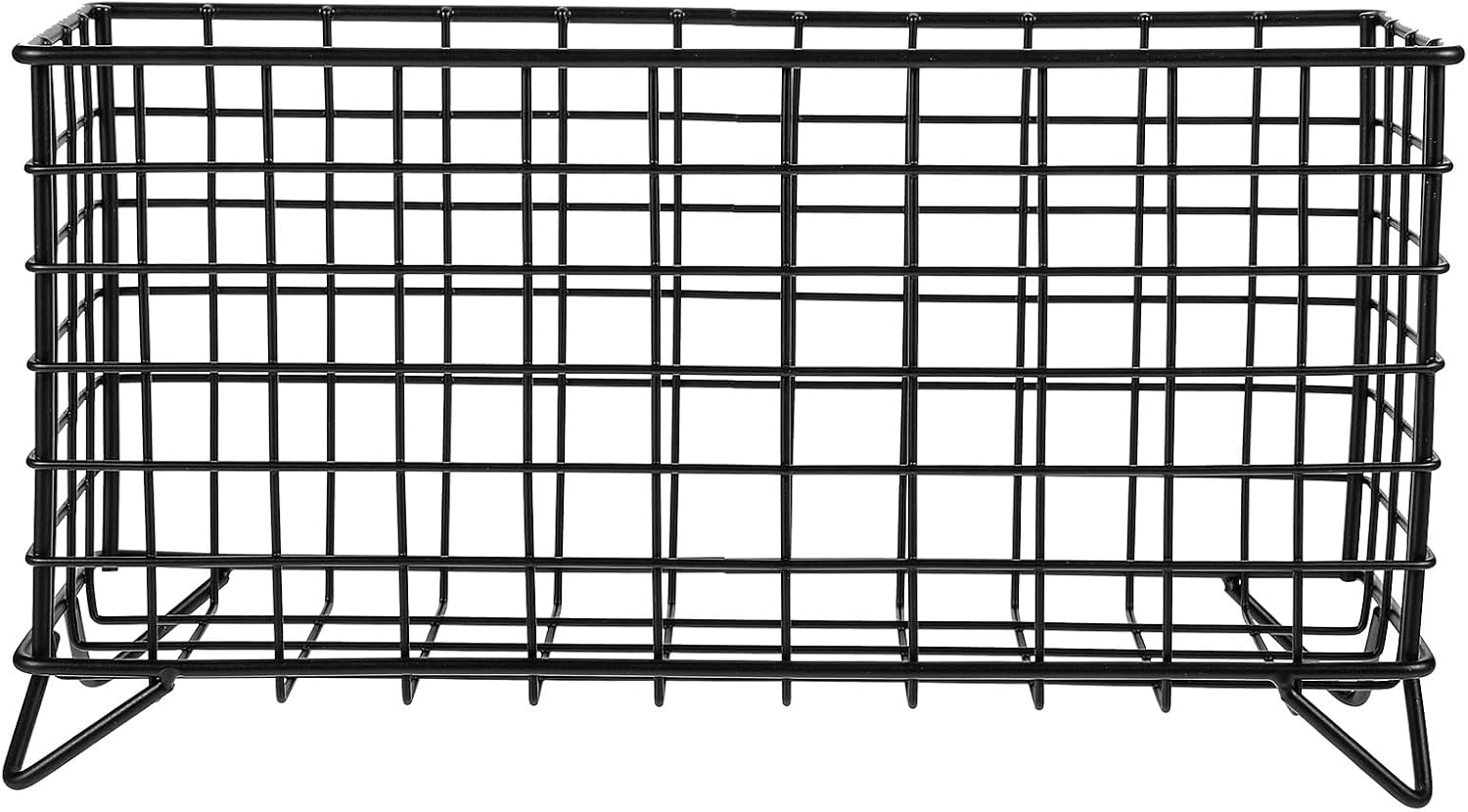 Generic Rabbit Hay Feeder Metal Holder Suspended Wire Hay Rack for Small Pets Cage Feeding Suitable for Rabbits Guinea Pigs and Hamsters Black Frame
