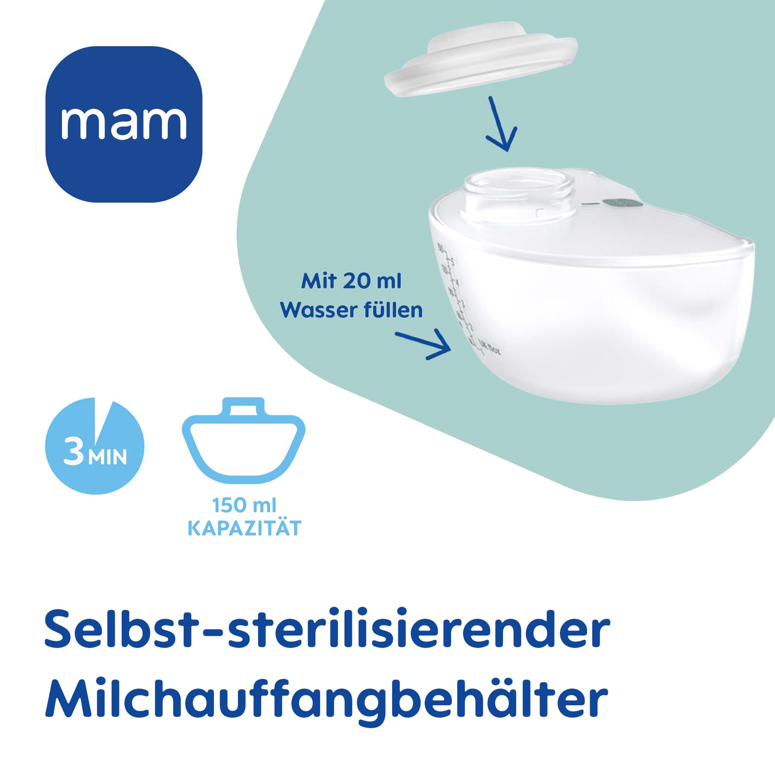 MAM Move Milchpumpe | 50-Jahre MAM Jubiläum Set inkl. kostenlosem Travel Case | Handsfree ohne Schläuche oder Kabel | schlankes Design passt in jeden BH | 3 Modi für diskretes und effizientes Abpumpen