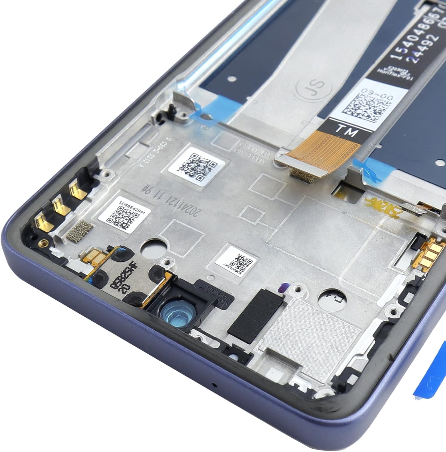 LCD Display Touch Screen Panel Digitizer with Frame Blue Assembly Replacement for Motorola Moto G Power 5G 2025 XT2515v XT2515-1 XT2515-2