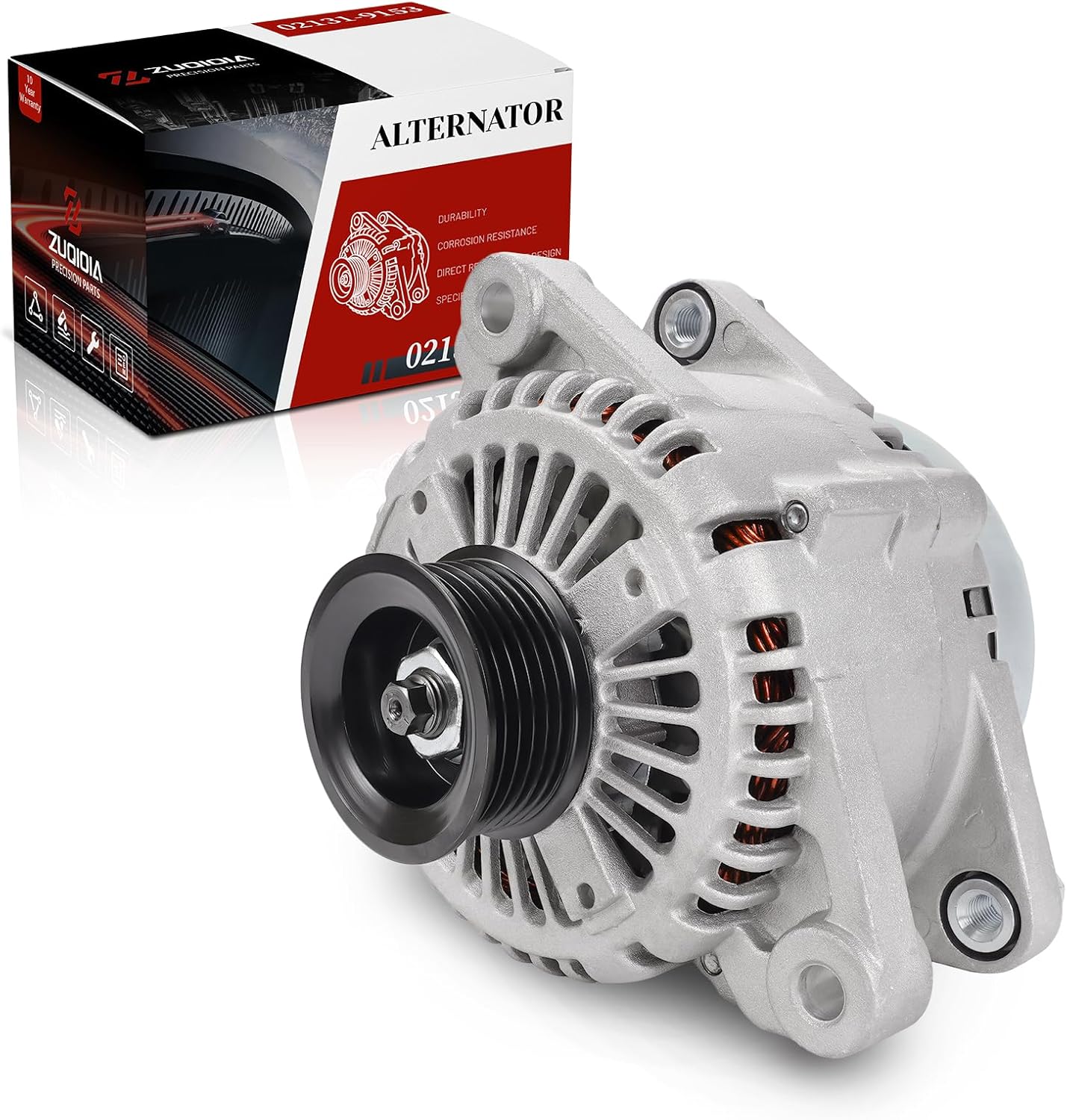 Alternator Compatible with Hyundai Sonata 3.3L 2006-2009, Veracruz 3.8L 2007-2012, Santa 3.3L 2007-08, Sorento Sedona Borrego 3.3L 3.8L 2006-2011, Replace# 11191N 37300-3C120