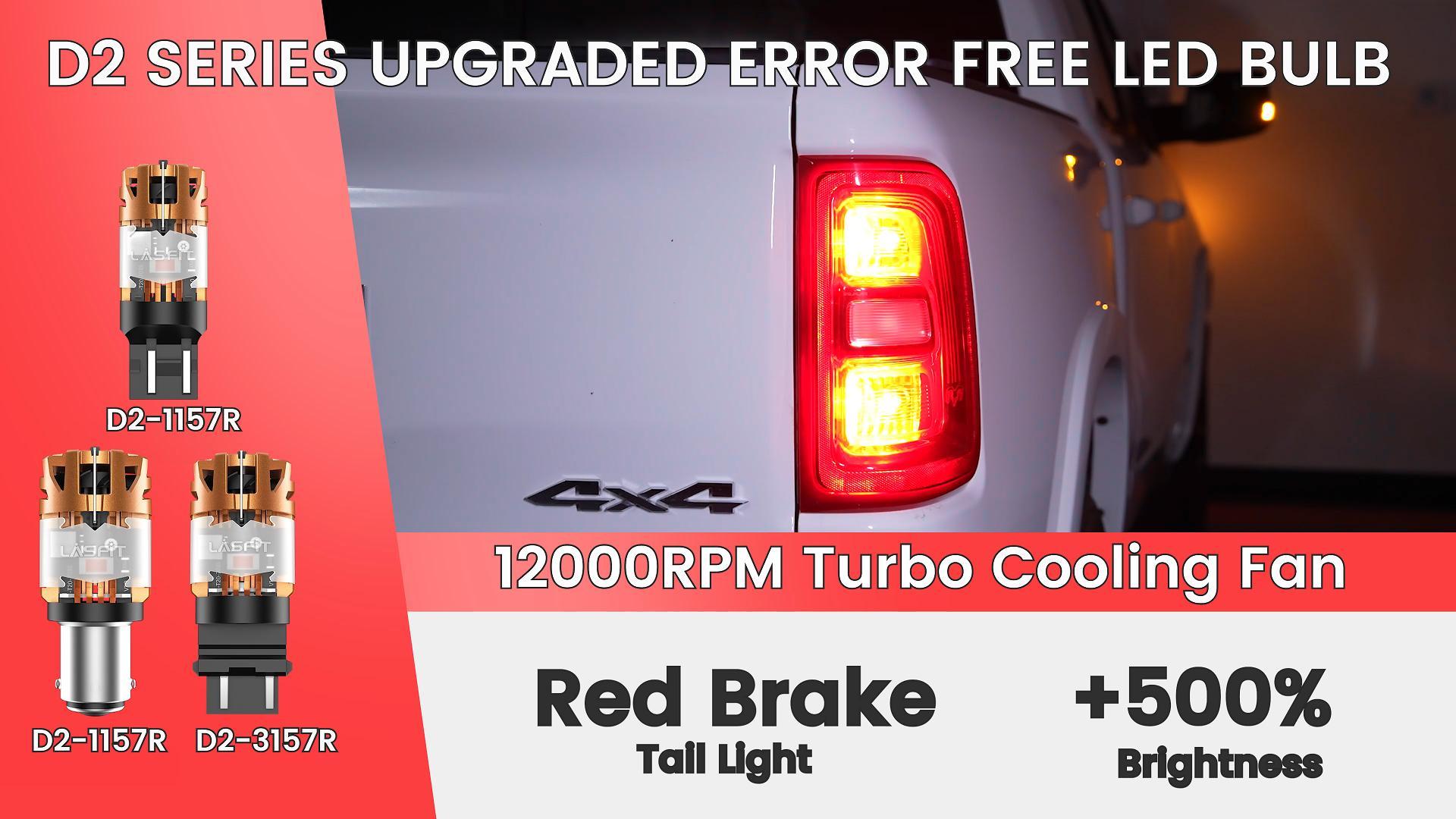 Amazon.com: LASFIT 7440 7443 Brake Light LED bulb Built in