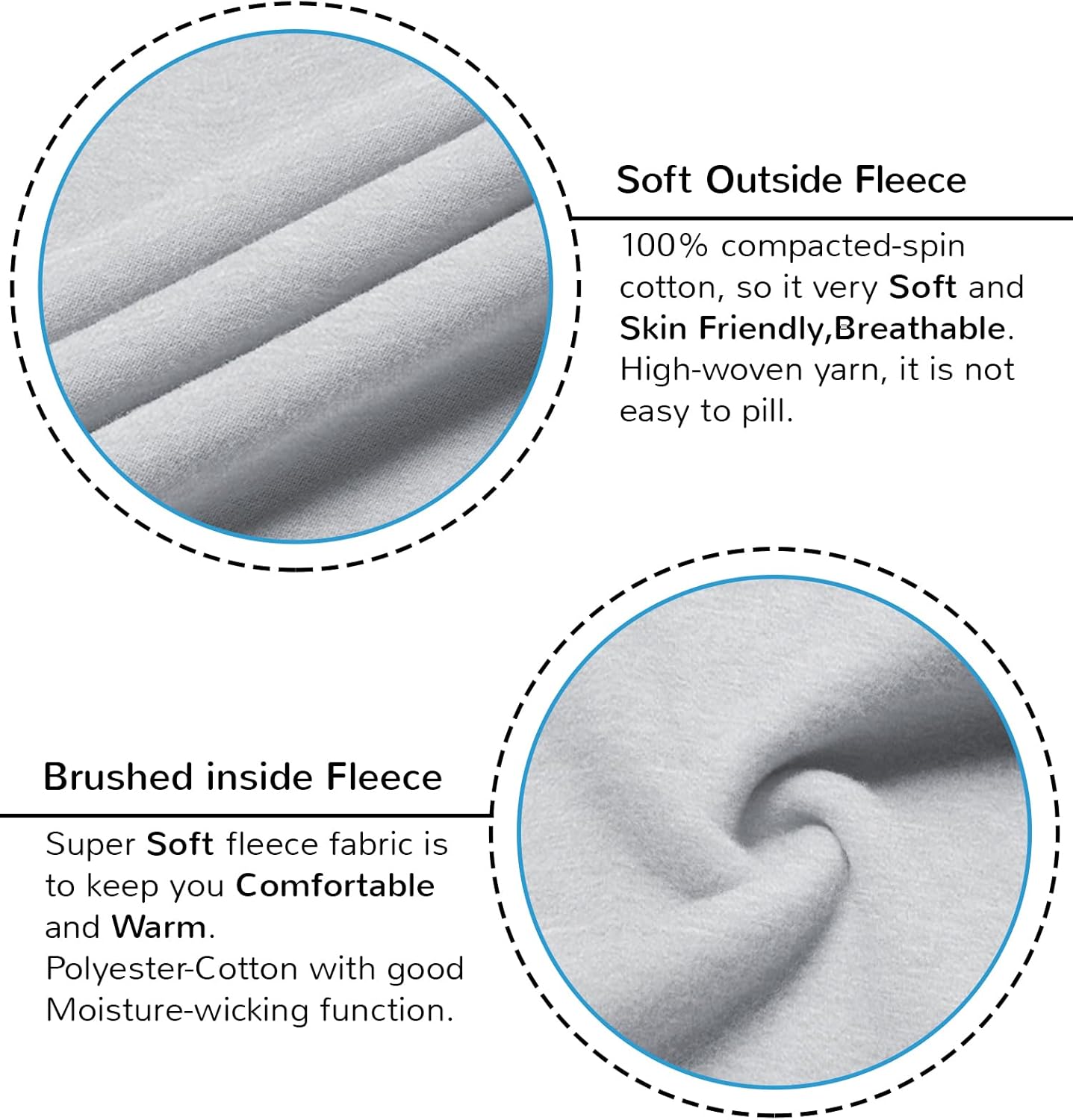 QBK Kids Brushed Fleece Zip-Up Hooded Sweatshirt Hoodie for Boys or Girls 3-14 Years - Image 5