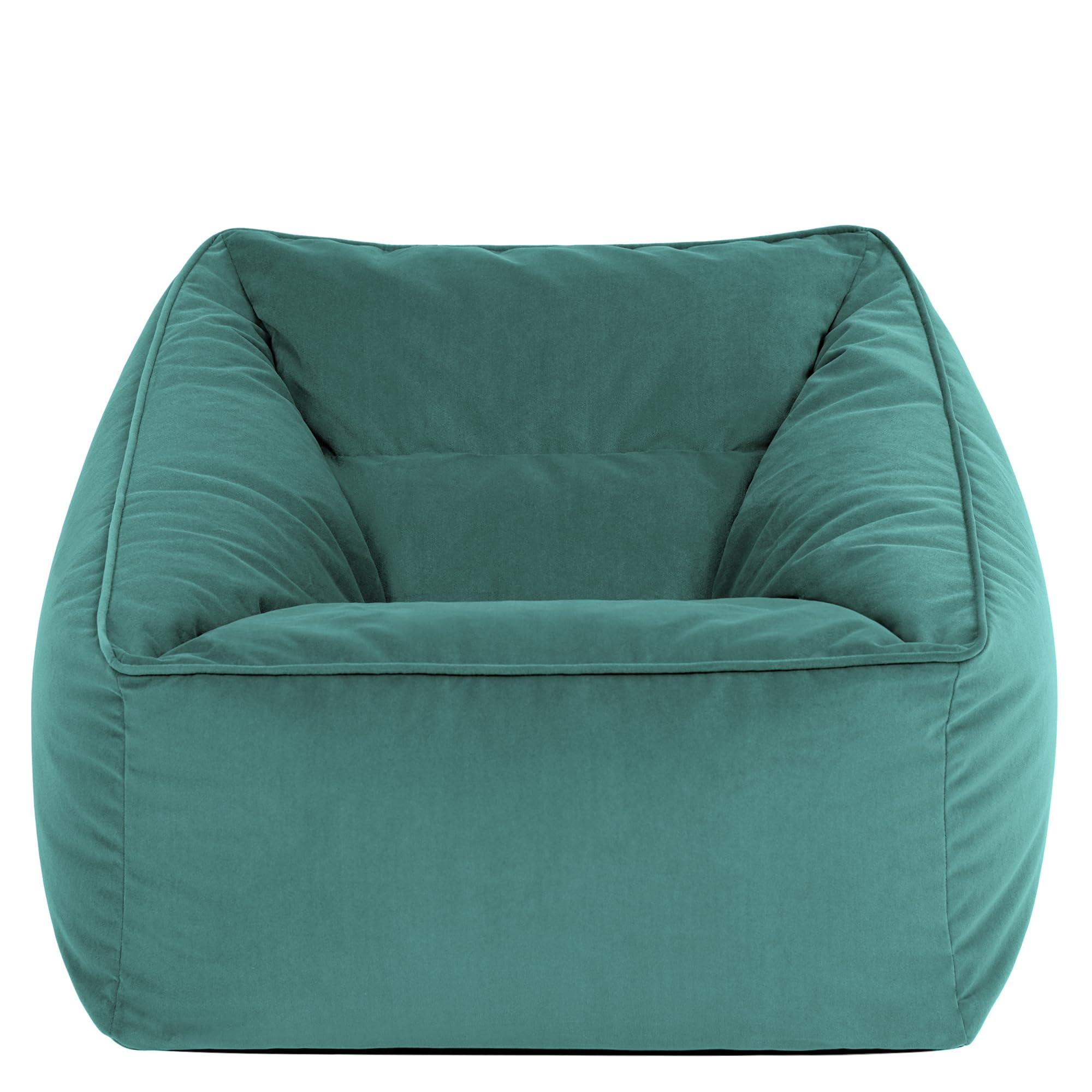 icon Natalia Velvet Bean Bag Chair with Filling Included, Teal