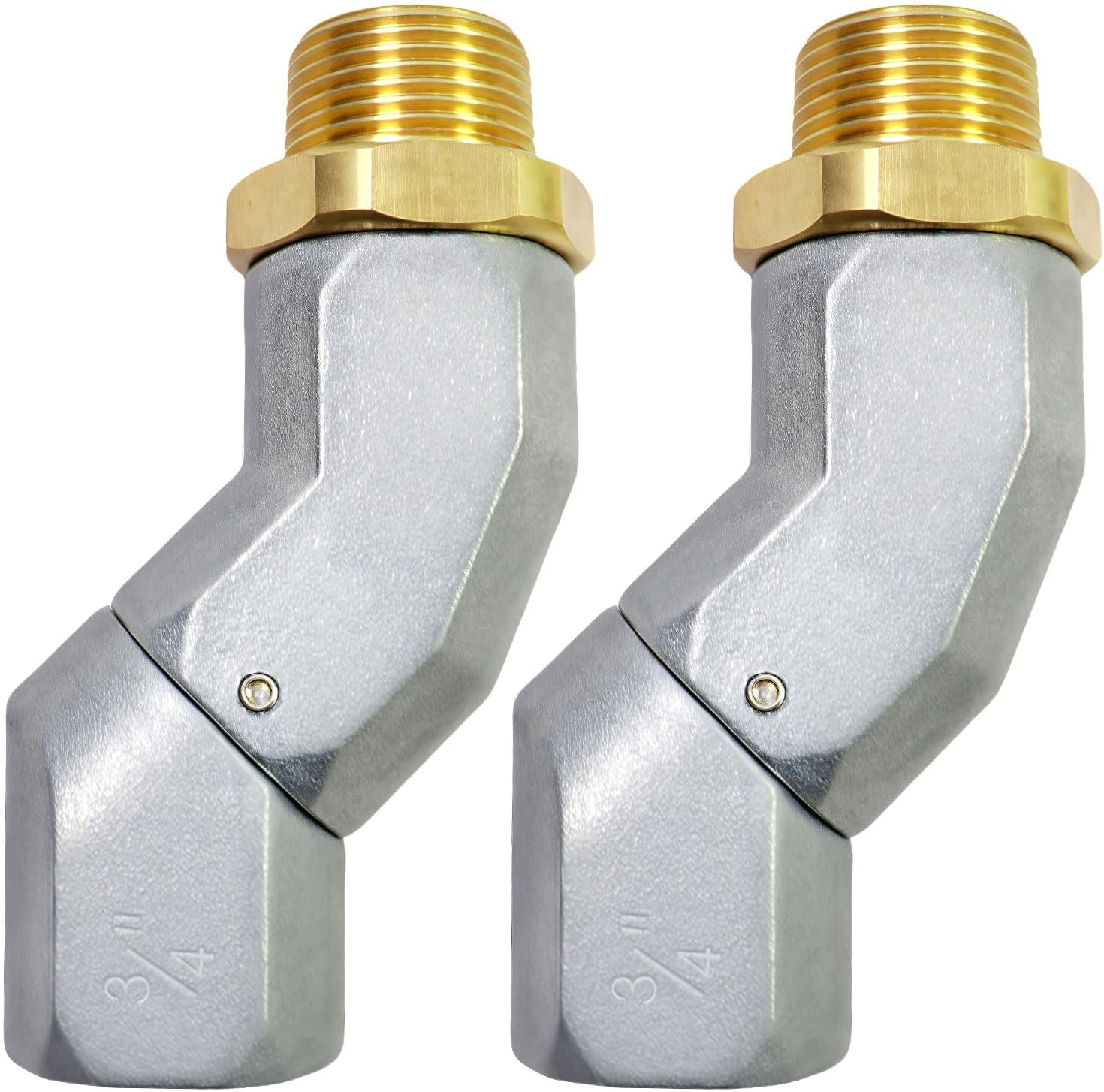 2PCS 3/4" NPT Multi-Plane Fuel Nozzle Hose Swivel