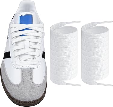 Endoto Shoelaces for Adidas Samba OG/ADV/LT, Flat Shoe Laces Replacement Laces for Sneaker Shoes