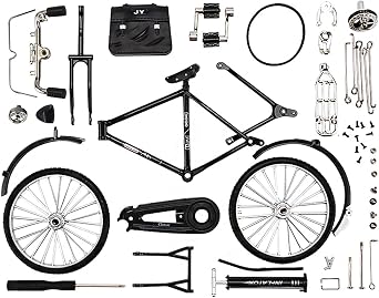 DIY Bicycle Model Kit, Bicycle, Toy, 110 Scale, Retro Bicycle Model, DIY Model, Easy Assembly, Alloy Model, Mini Bike, Bicycle Miniature, Bike Toy, Figurine, Interior Toy, Gift