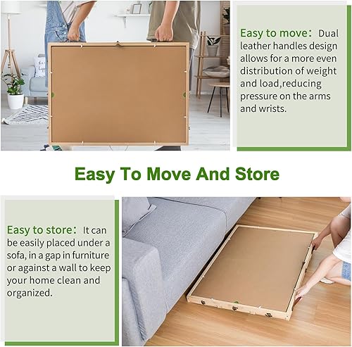 Miniatura 6 de Tablero de rompecabezas de 1500 piezas con tapa dura, mesa de rompecabezas de 26 x 35 pulgadas con 8 cajones clasificables con cerradura, mesa de