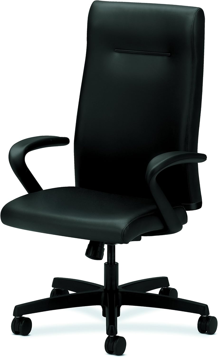Black Leather High-Back Executive Swivel Chair