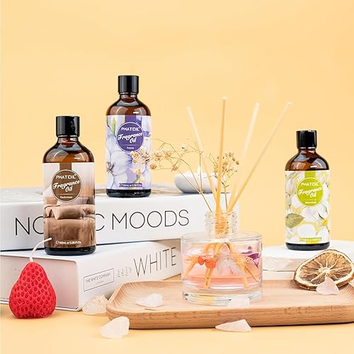 Vista 147 de PHATOIL Aceite esencial de sándalo de 3.3 fl oz, aceites esenciales puros de aromaterapia para difusor, humidificador, relajación, aceites