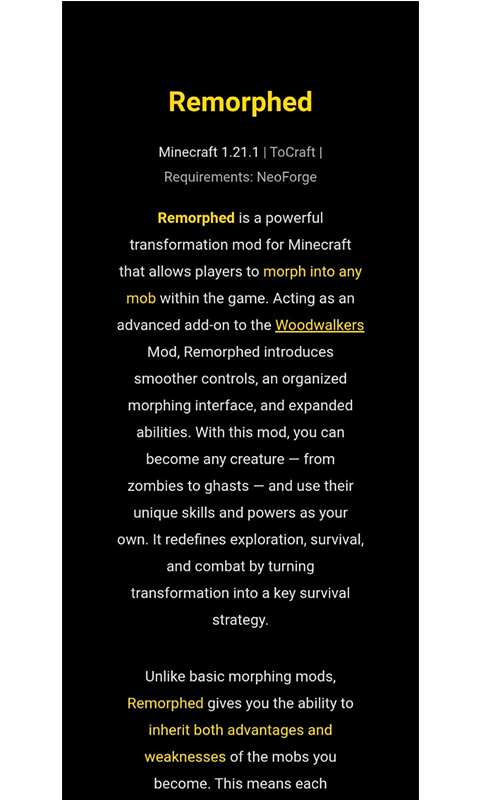 Remorphed Mod for Minecraft-Amazonアプリストアのアプリ