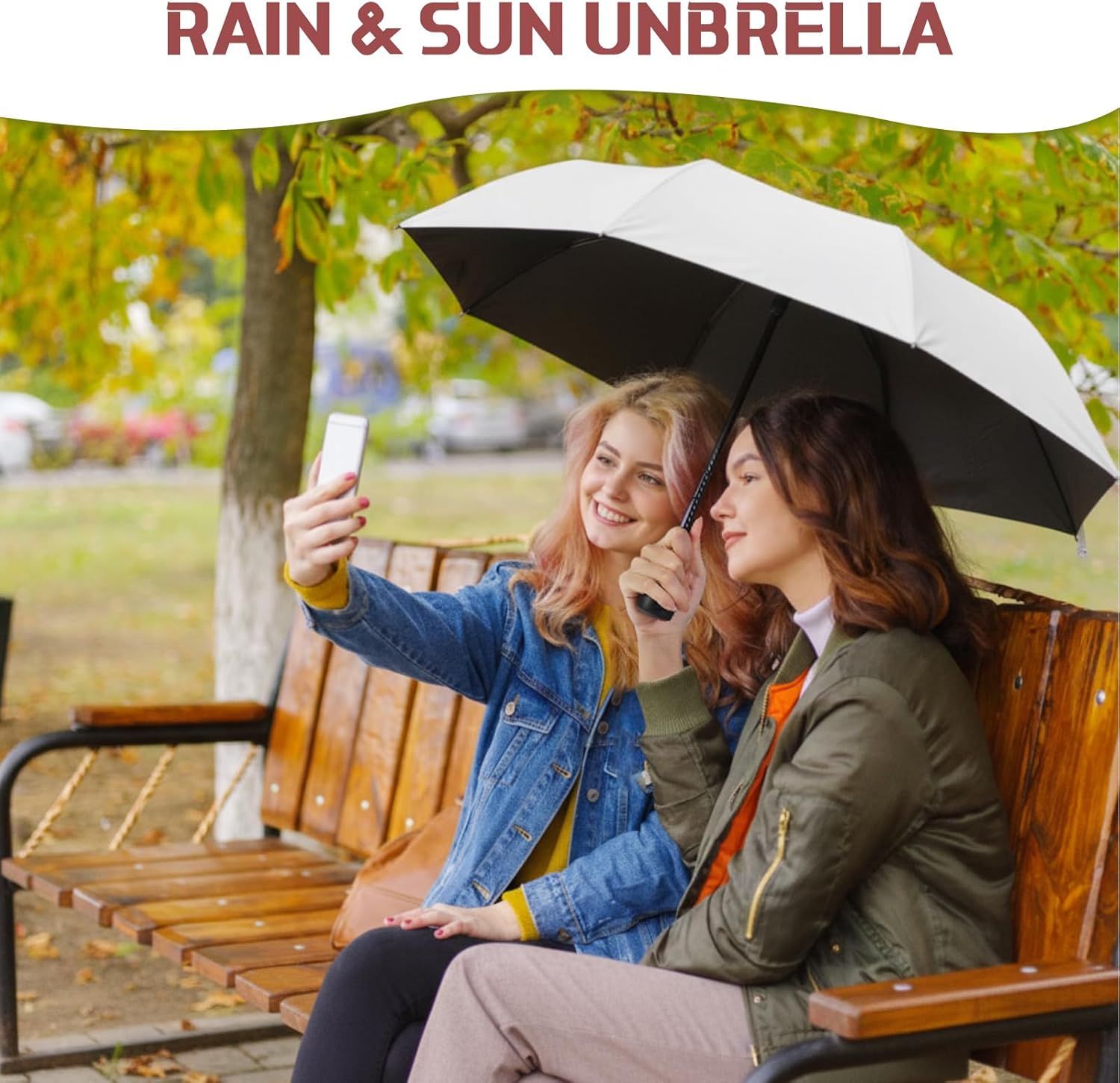 Silkfly Folding Umbrella Bulk Windproof Portable Lightweight Travel Mini Umbrella for Rain UV Sun 37.8 inches