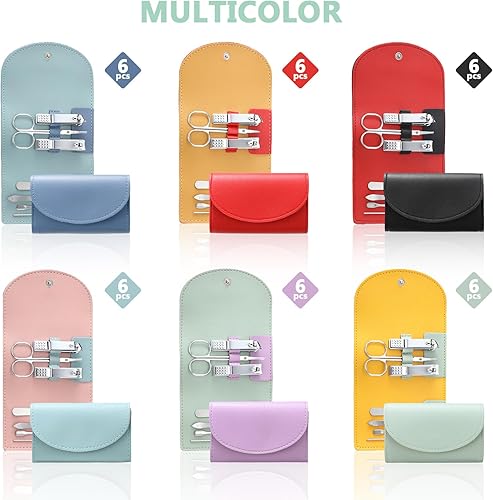 Miniatura 4 de Leriton Juego de 30 cortaúñas para manicura, mini cortaúñas a granel 7 en 1 de acero inoxidable profesional para el cuidado de las uñas, kit de