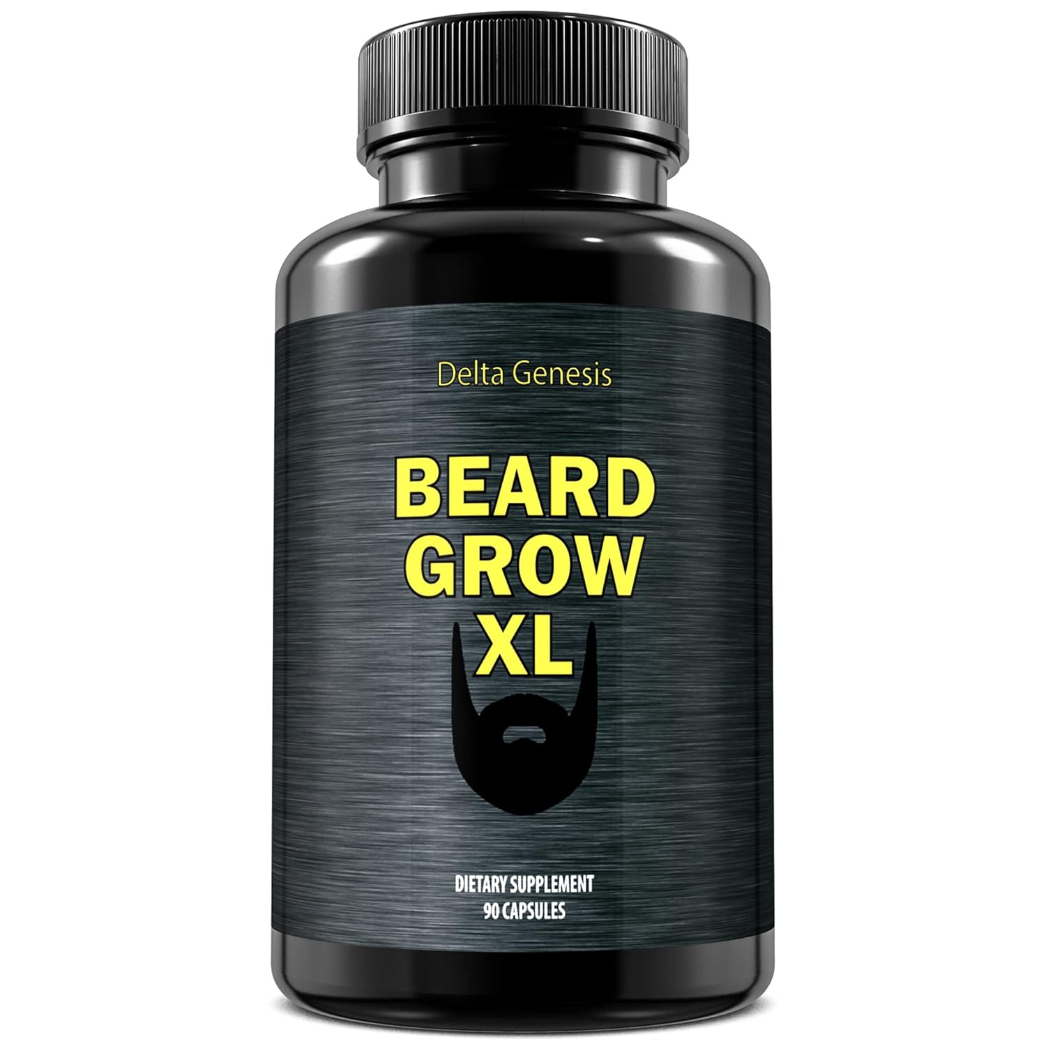 Beard Grow XL - Vegan Hair Growth Supplement for a Faster, Thicker, Fuller Beard - Enhances Your Grooming Kit