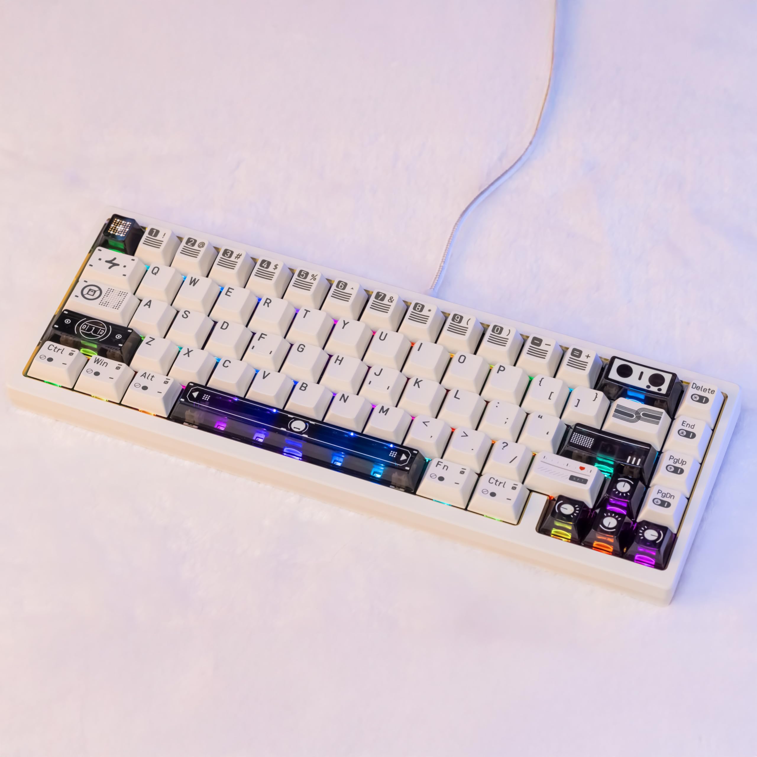 Amazon | WOBKEY ZEN 65 RT/TTC KOM POMスイッチ搭載 FR4プレート 0.01