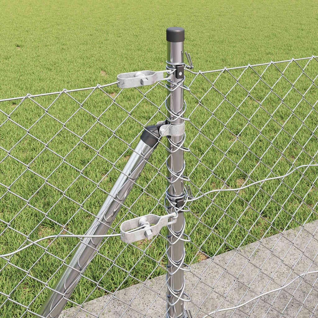 Stabilne słupki ogrodzeniowe ze stali z powłoką PCW, odporne na korozję słupki ogrodzeniowe ogrodowe, zestaw słupków ogrodzeniowych do ogrodu i na taras, łatwy montaż na zewnątrz