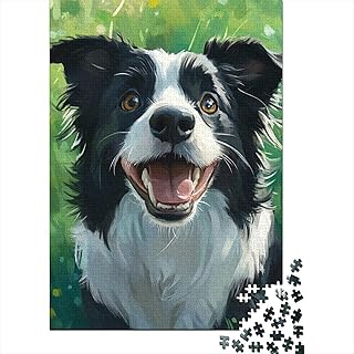 Comprar Border Collie Puzzle Imposible,desafío para Adultos Entretenimiento Creativo 1000 Piezas Obra De Arte De Juego De para Adultos Y Niños 1000pcs (75x50cm)