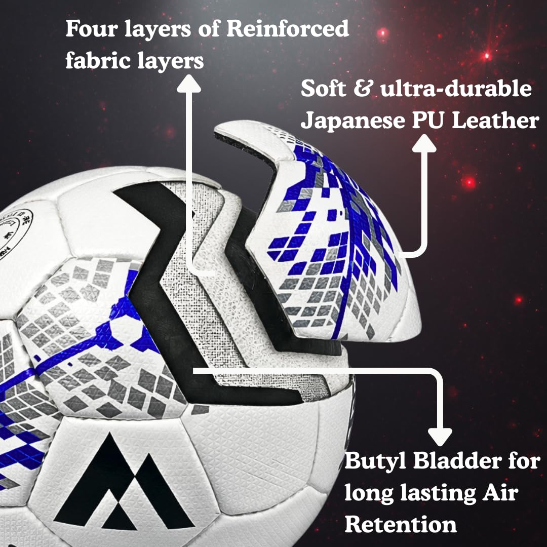 AMOS Inferno Jett (Size 4) Football with Pump 1