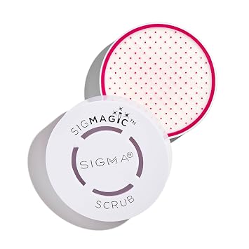 Sigma Beauty SigMagicTM Scrub - Solid 2-in-1 Makeup Brush Cleaner Tool, 1 oz