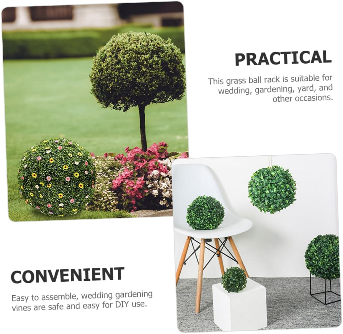 1pc Topiary Frame for Flower Arrangements Plastic Support Cage for Artificial Greenery for and Wedding Decor