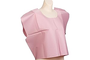 Avalon Premium Paper Gowns, Mauve: Top-Rated Disposable Medical Exam Capes with Short Sleeves