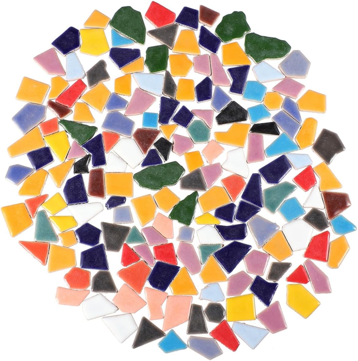 Mixed Color Ceramic Mosaic Tiles for DIY Crafts Irregular Porcelain Pieces for Handmade Artworks Home Decor Photo Frames Vases Flowerpots