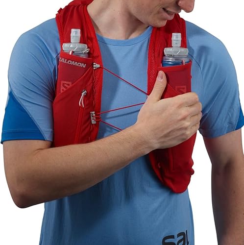 Miniatura 3 de Salomon Paquete de hidratación unisex ADV Skin 12 con frasco Goji Berry,Nautical Blue,Negro/Ébano,https:/ www.Yaxa/dp/undefined