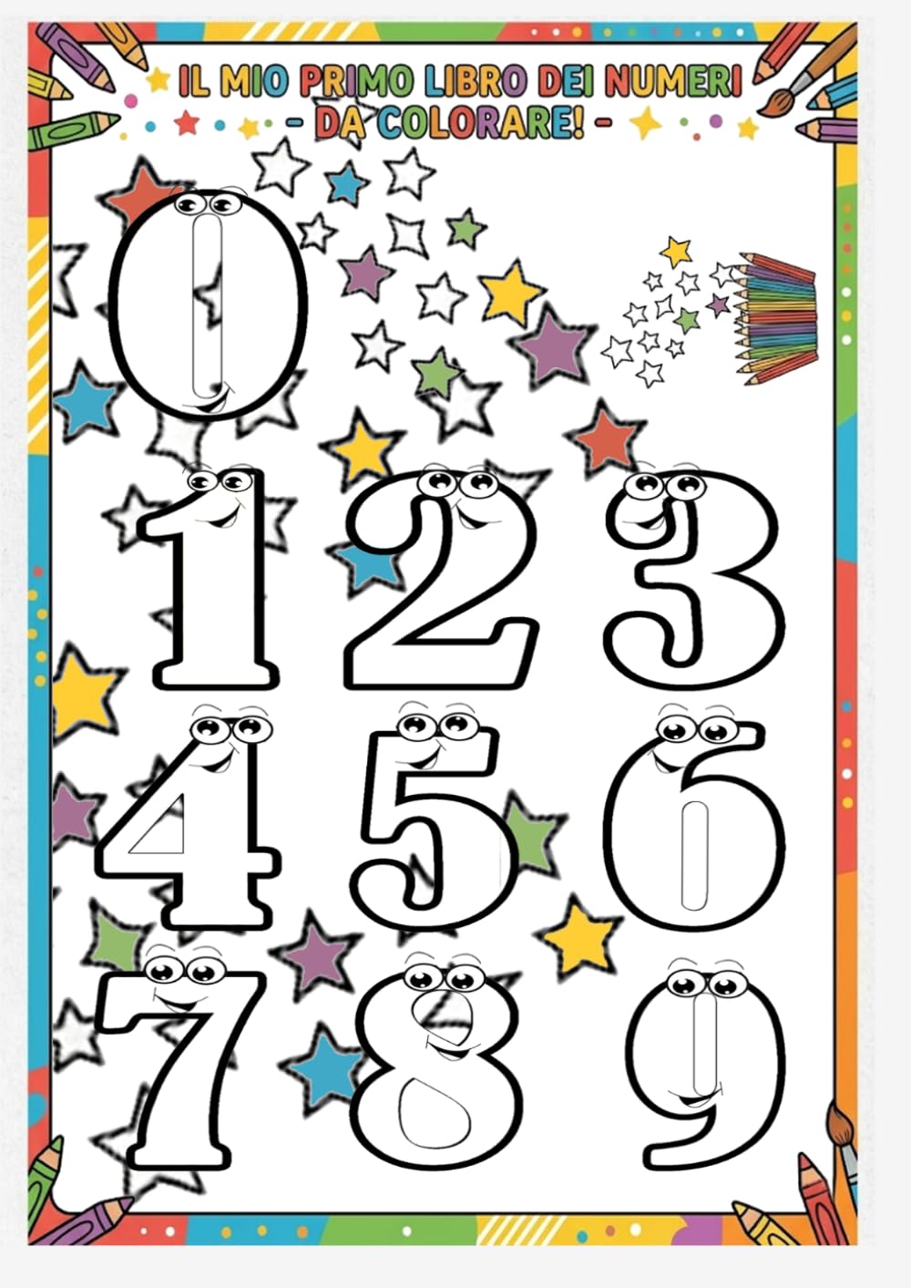 IL MIO PRIMO LIBRO DEI NUMERI DA COLORARE